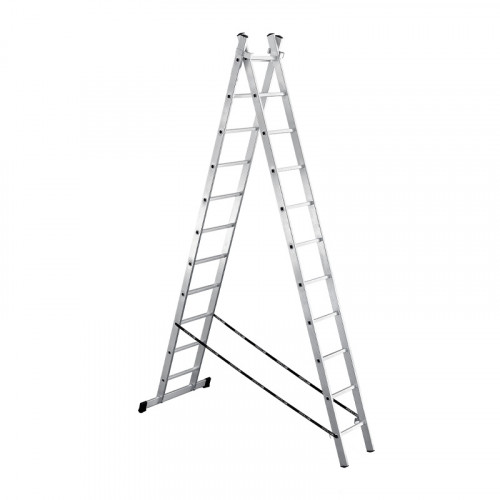 Лестница универсальная 2-х секционная 11 ступеней Бибер 98431