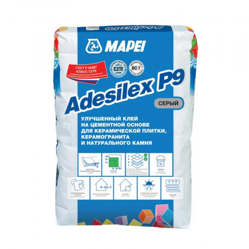 Клей для плитки Mapei Adesilex P9 серый C2TE, 25кг