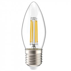 Лампа светодиодная филаментная C35 свечеобразная 7Вт 230В E27 4000К, LLF-C35-7-230-40-E27-CL IEK
