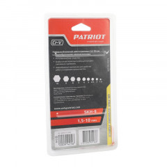 Набор шестигранных ключей 9шт, 1.5-10мм, с шариком SKH-9 Patriot 350002003