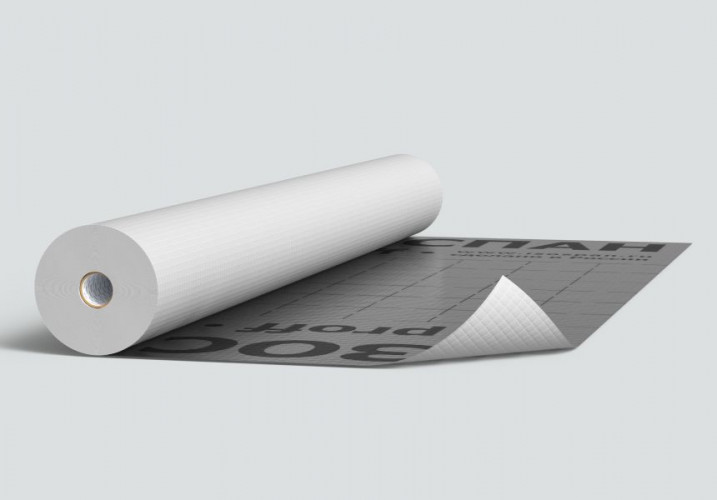 Изоспан RF proff 70м2 отражающая армированная гидро-пароизоляция повышенной прочности 1,2х58,33 м