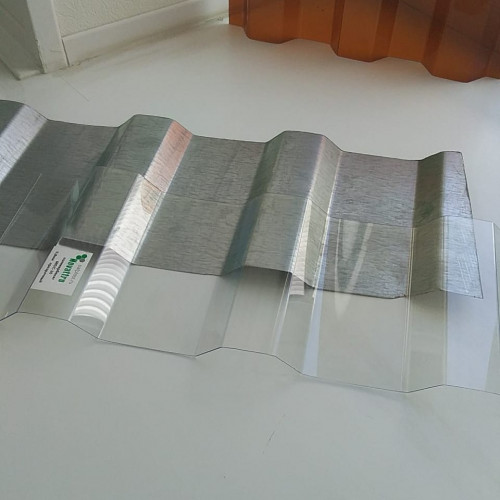 Поликарбонат трапеция МП/С-20 6000х1150х1,3мм (прозрачный) Новаттро СафПласт