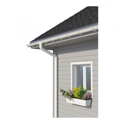 Сайдинг виниловый Брус 3000х304мм (0,91м2) эдельвейс, Технониколь