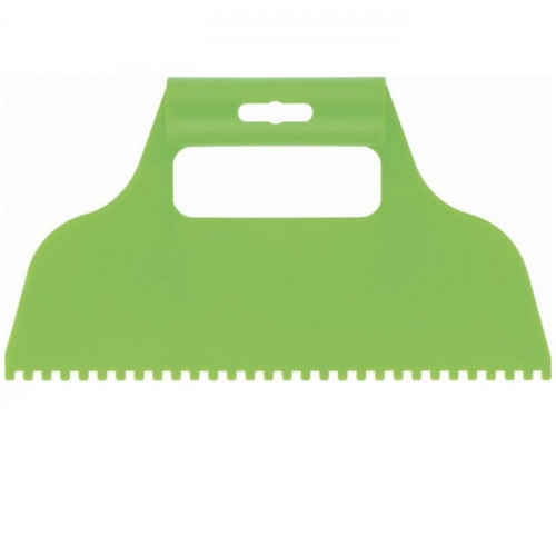 Шпатель зубчатый 230мм, зуб 4х4, пластмассовый Сибртех 86014