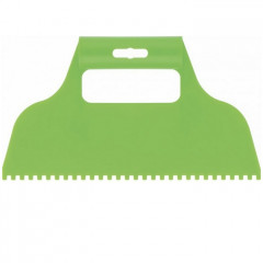 Шпатель зубчатый 230мм, зуб 4х4, пластмассовый Сибртех 86014