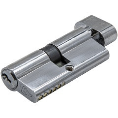 Цилиндровый механизм ключ/завертка, 70 CP Хром РемоКолор 70-1-670