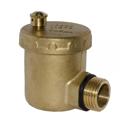 Воздухоотводчик автоматический для радиатора 1/2" НР, t=110C, 10бар, угловое подключение