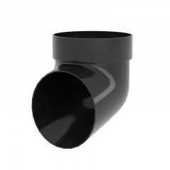 Колено сливное ПВХ, графит Grand Line Standart D120/90