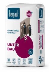 Штукатурка цементная Bergauf Unter Bau для фасада и цоколя, 25кг