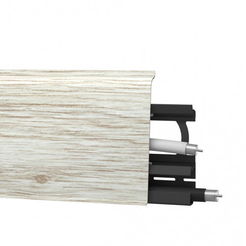 Плинтус Arbiton INDO 70, 135 Дуб Платиновый, 2500х70х26мм