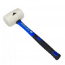 Киянка резиновая 450гр белая, фибергласовая ручка Vertextools 10-45-450