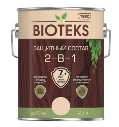 Антисептик защитный лессирующий 2-в-1 Дуб Биотекс (Bioteks) 2,7л