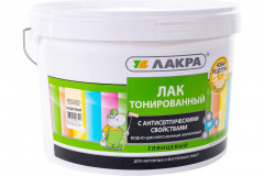 Лак тонированный акриловый 10кг бесцветный Лакра