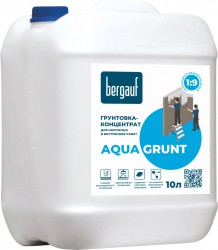 Грунтовка акриловая концентрат 1:9 Bergauf Aqua Grunt 10л