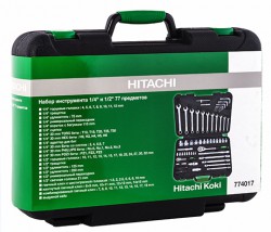 Набор инструментов 1/4 и 1/2 77 предметов Hitachi