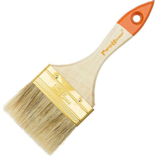 Кисть плоская 75мм, Стандарт РемоКолор 01-1-030