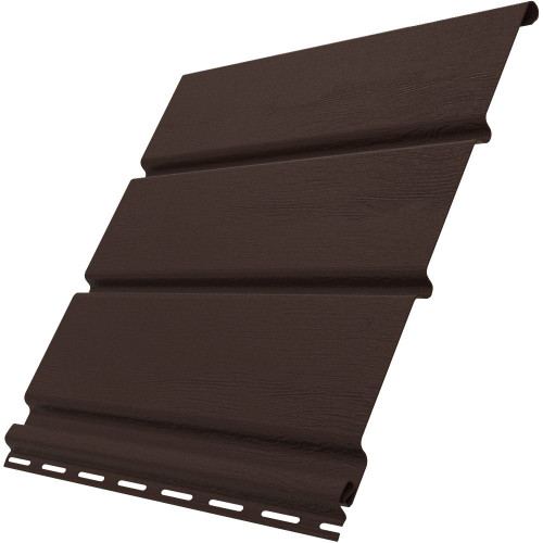 Софит без перфорации 3000*305мм коричневый Ю-пласт