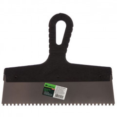 Шпатель зубчатый 250мм, зуб 4х4, нержавеющая сталь Сибртех 85457