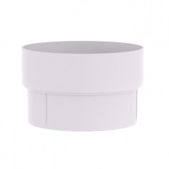 Муфта водосточной трубы ПВХ, Белый Grand Line Standart D120/90