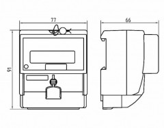 Счетчик однотарифный Меркурий 201.7, 1ф, 5-60А, класс точности 1.0, Инкотекс