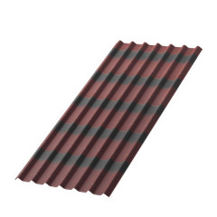 Лист Ондулин (onduline) Черепица красный 1,95x0,96м