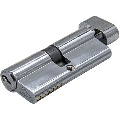 Цилиндровый механизм ключ/завертка, 80 CP Хром РемоКолор 70-1-680